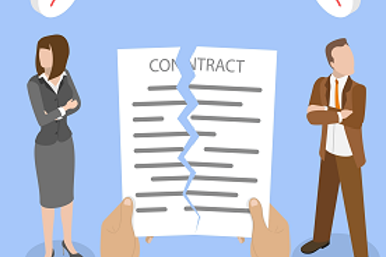 contract doorscheuren